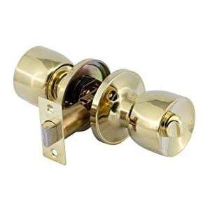 YALE Badkamer KNOB Set Messing