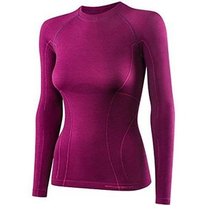 BRUBECK LS12810 Functioneel damesshirt met lange mouwen | ademend | thermo | sport | outdoor | onderhemd | ondergoed | 41% merinowol