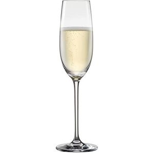 Schott Zwiesel Champagneglas Vinos (set van 4), sierlijke champagneglazen met mousseerpunt, vaatwasmachinebestendige Tritan-kristalglazen, Made in Germany (artikelnummer 130010)