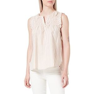 Q/S designed by Damesblouse mouwloos, lichtbeige, 36