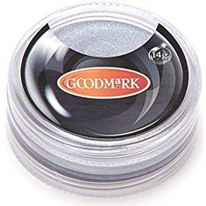 Goodmark 02005379-N Professionele Aqua Make-up zilver, 1 stuk, 14 g in het blisterkaart, make-up, carnaval, kostuum, theater, Halloween