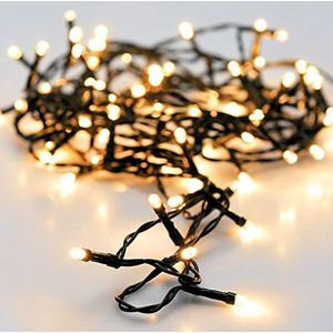 Multifunctionele lichtketting met 180 warmwitte leds, perfect voor het verlichten van je kamers. Met 16,5 m lengte en beschermingsklasse IP44, ideaal voor binnen en buiten. Verlicht met stijl.