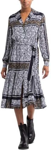 Replay - W9759.000.73788 - Shirtjurk - Viscose - Midi met Ruches