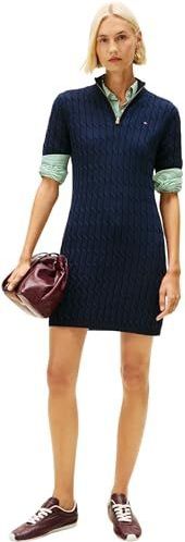 TOMMY HILFIGER Gebreide jurk  navy