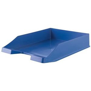 HAN Brievenbakje KLASSIK KARMA, 10 stuks, milieuvriendelijke brievenbakje van 80-100% gerecycled materiaal, blauw ENGEL gecertificeerd, voor documenten tot formaat A4/C4, 10278-16, eco-blauw