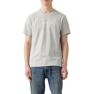 LEVI'S - Shirt - Lichtgrijs - Normale Pasvorm - Kwartmouw