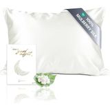 townssilk - Kussensloop - Natuurlijk Wit - 100% Pure Moerbeizijde - 50 x 80 cm - Dubbelzijdig