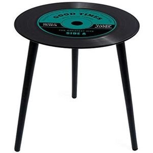 Balvi - Greatest Hits - Bijzettafel - Vinyl LP Design - Blauw - 41 x 40 cm