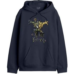 Marvel Sweatshirt met capuchon voor heren, Marine., S