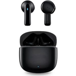 Bluetooth hoofdtelefoon met IPX4, zwart, surround sound, ideaal voor sport en dagelijks gebruik, waterdicht.