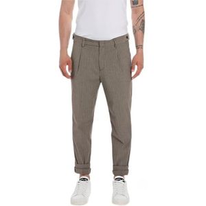 Replay Stoffen herenbroek met stretch, Lichtbruin 010, 30W / 30L