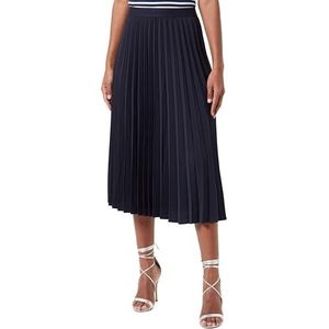 Tommy Hilfiger Fluid Twill geplooide midi-rok Desert Sky 38 voor dames, woestijn hemel, 64