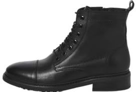 Jack & Jones - Wentworth - Leren Laarzen - Zwart