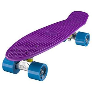 Ridge 22"" Mini Cruiser Board Retro skateboard, compleet, in paars, volledig in de EU ontworpen en geproduceerd