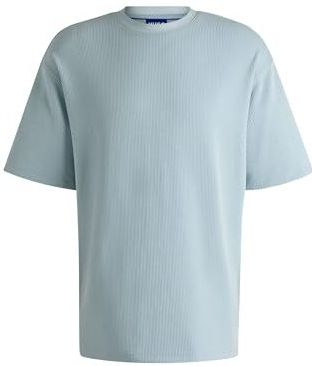 Hugo - Nuwaffle 10268873 - T-shirt - Blauw - Korte Mouwen