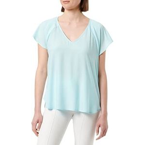Q/S by s.Oliver dames blouse korte mouwen, Blue Green, 42