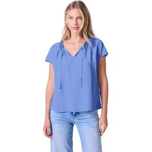 Street One Studio Damesblouse met plooien, Sunset Blue, 44