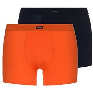 bruno banani Boxershorts voor heren, verpakking van 2 stuks, meerkleurig (oranje/antraciet 2585), S