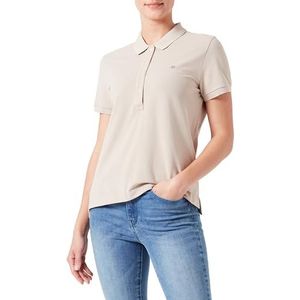 GANT Slim Sheild Piqué Polo met kapmouw, Dry Sand, XXL