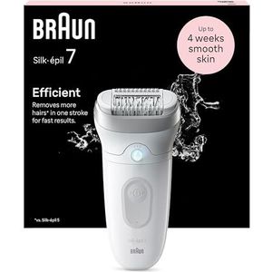 Braun - Silk-épil 7 - Ontharingsapparaat - Wit/Zilver - Wet&Dry