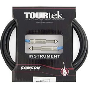 Samson TI20 kabel voor jack 6,35 mm, 6 m, zwart