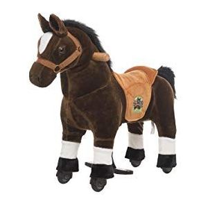 Animal Riding ARP002XS paardrijpaard Amadeus XS Mini, rijdier vanaf 2 jaar, zadelhoogte 40 cm, paard bruin