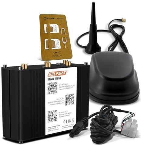 SELFSAT - MWR 4540 - WLAN-router - Zwart - Tot 300 Mbps - Inclusief 5G Antenne