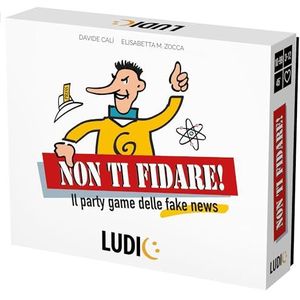 Ludic Vertrouw niet op het partyspel van nepnieuws, It57366 gezelschapsspel voor de familie voor 3-12 spelers, Made in Italy