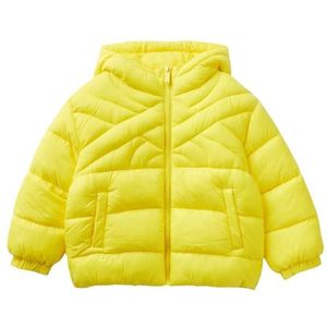 United Colors of Benetton Uniseks jas voor kinderen en jongens, geel 80E, 98