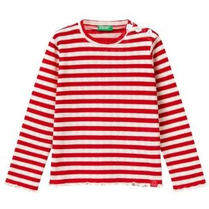 United Colors of Benetton T-shirt voor meisjes en meisjes, Rood, 18 mesi