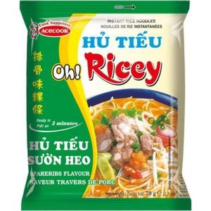Acecook Oh! Ricey instant Rijstnoedel Spareribs 30x70gr 70.00 g