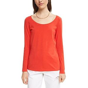 ESPRIT T-shirt voor dames, 635/oranje-rood, S