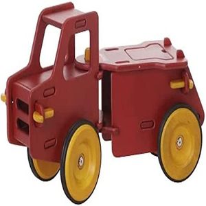 Moover MOOV-r-007 Junior Truck stuurbare houten kinderglijbaan, rood