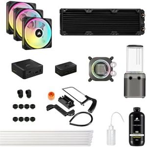 Corsair Hydro X Series iCUE LINK XH405i - Gepersonaliseerde Koelset - Waterblok voor XC7 ELITE Processor - D5 Pomp - XR5 Radiator