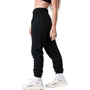 Kamo Fitness CozyTec High-Waisted Sweatpants for Women Baggy: Comfy Lounge Pants with Pockets Crafted from Soft Thick Fleece, Cuffed, Loose Fit, Tall Friendly Joggers for Fall (Black, S)