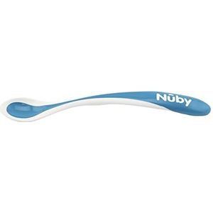Nuby - Gepatenteerde warmtegevoelige lepel met zachte rand - 4-pack - Blauw - 3+ maanden
