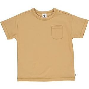 Müsli by Green Cotton Jongens Cozy Me Drop Shoulder S/S T T-shirt, bruin (cinnamon), 116 cm