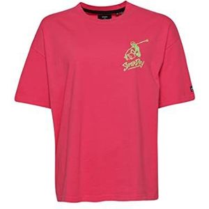Superdry Vintage Cali Tee T-shirt voor dames, Raspberry Pink, 34