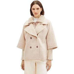 TOM TAILOR Cape jas voor dames, 33755 - Bisque Melange, XXL