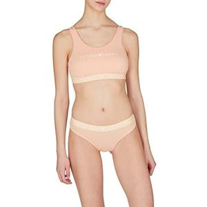 Emporio Armani Women's Icon Logo Band Briefs Slip (2 stuks), Abrikoos, M