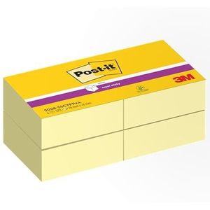 Post-It Zelfklevende notitieblok, Canary Yellow, 76 x 76 mm, 270 vellen/blok, 4 blokken/verpakking