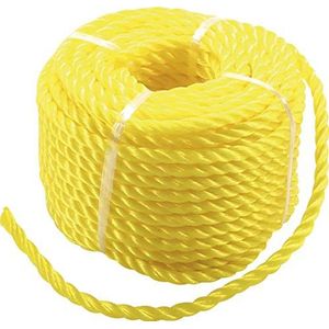 BGS Diy 80805 | Kunststof touw / algemeen gebruik | 6 mm x 20 m | geel