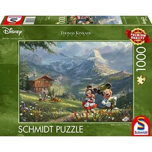 Disney Dreams Puzzel Mickey en Minnie in de Alpen (1000 stukken)