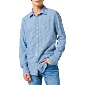 Wrangler 1 x shirt voor heren, Wrangler Blue, S