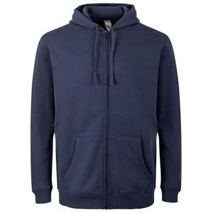 Mukua SF270U Unisex sweatshirt met ritssluiting en capuchon, denim blue, maat 3XL, Denim Blauw, 3XL