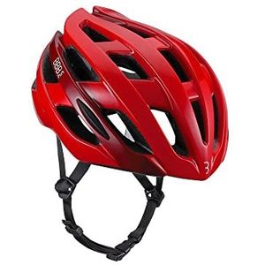 BBB Cycling Unisex Adult Fietshelm Hawk | Dames en heren | Aerodynamisch en 21 luchtgleuven | Racefiets | BHE-151 | glanzend rood M (54-58 cm), glanzend rood, M (54-58cm)