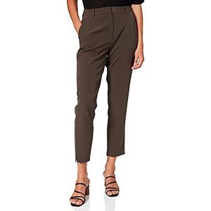 Pieces Dames PCBOSSY MW CROPPED PANTS CP broek, Black Olive/Detail:CP, M