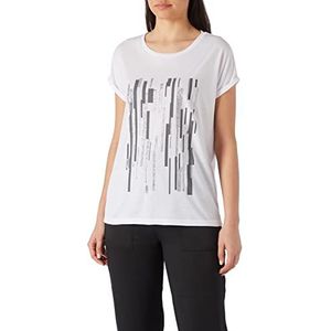 Koton T-shirt met ronde hals en korte mouwen voor dames, Gebroken wit (001), XXL