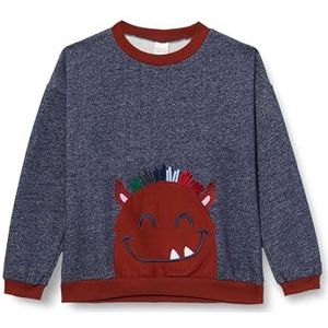 Fred's World by Green Cotton Uniseks Hello Monster sweatshirt, navy, 92