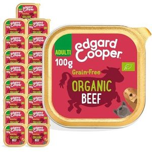 Edgard & Cooper Natvoer voor volwassen honden, biologische hondenpasta, graanvrij, 100 g x 17 cm, biologisch kalfsvlees, gezonde voeding, smakelijk en evenwichtig, vers vlees